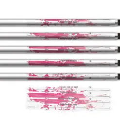Alternative view of 4 Fletch Vortex - Splash Pink on Matt Clear