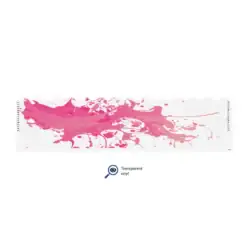 Wave Edge - Splash Pink on Matt Clear