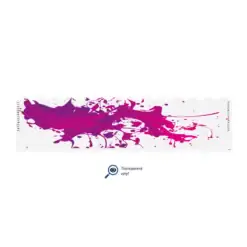 Wave Edge - Splash Purple on Matt Clear