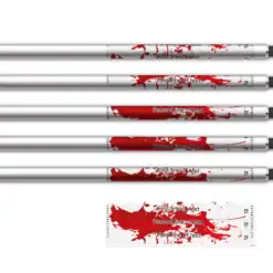 Alternative view of Shorty - Splash Red on Matt Clear