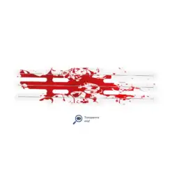 Vortex - Splash Red on Matt Clear