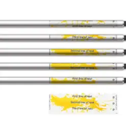 Alternative view of Shorty - Splash Yellow on Matt Clear