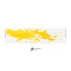 Wave Edge - Splash Yellow on Matt Clear