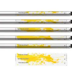 Alternative view of Wave Edge - Splash Yellow on Matt Clear