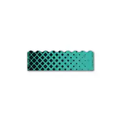 Shorty - Halftone Black on Aqua