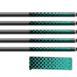 Alternative view of Spin Elite - Halftone Black on Aqua