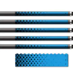 Alternative view of Wave Edge - Halftone Black on Baby Blue