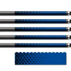Alternative view of Wave Edge - Halftone Black on Blue