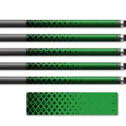 Alternative view of Regular - Halftone Black on Green