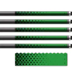 Alternative view of Wave Edge - Halftone Black on Green