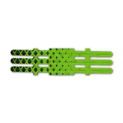 Vortex - Halftone Black on Lime Green