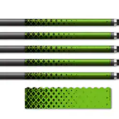 Alternative view of Wave Edge - Halftone Black on Lime Green