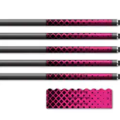 Alternative view of Shorty - Halftone Black on Magenta