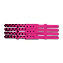4 Fletch Vortex - Halftone Black on Magenta