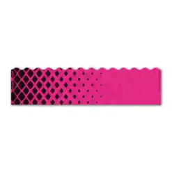 Wave Edge - Halftone Black on Magenta