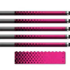 Alternative view of Wave Edge - Halftone Black on Magenta