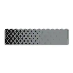 Wave Edge - Halftone Black on Mercury Grey