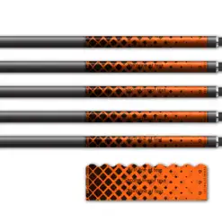Alternative view of Shorty - Halftone Black on Orange
