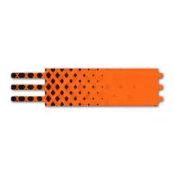 Ultralight - Halftone Black on Orange