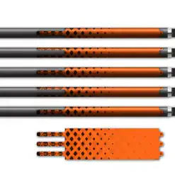 Alternative view of Ultralight - Halftone Black on Orange