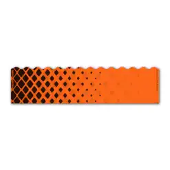 Wave Edge - Halftone Black on Orange