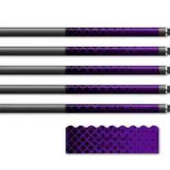 Alternative view of Shorty - Halftone Black on Purple