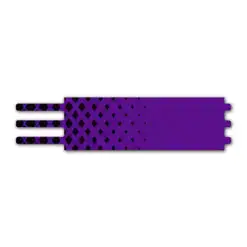 Ultralight - Halftone Black on Purple