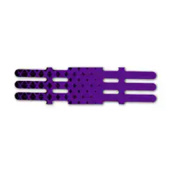 Vortex - Halftone Black on Purple