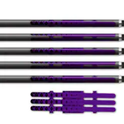 Alternative view of Vortex - Halftone Black on Purple