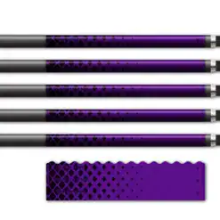 Alternative view of Wave Edge - Halftone Black on Purple