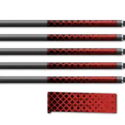 Alternative view of Spin Elite - Halftone Black on Red