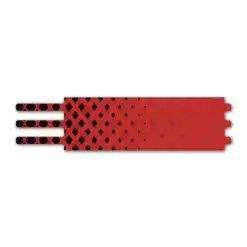 Ultralight - Halftone Black on Red
