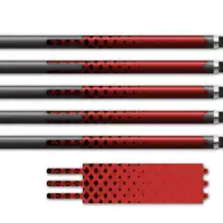 Alternative view of Ultralight - Halftone Black on Red