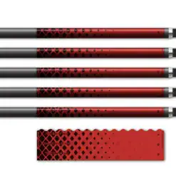 Alternative view of Wave Edge - Halftone Black on Red