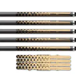 Alternative view of 4 Fletch Vortex - Halftone Black on Sand
