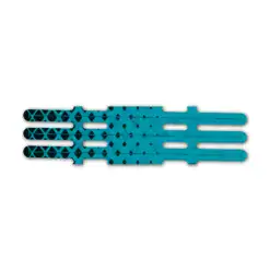 Vortex - Halftone Black on Teal