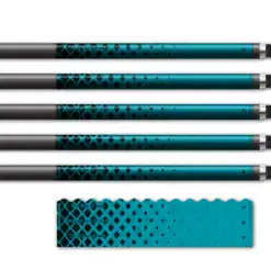 Alternative view of Wave Edge - Halftone Black on Teal