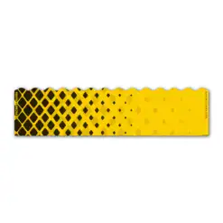 Wave Edge - Halftone Black on Yellow