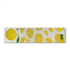 Lemon Fruit Retro Reflective Wrap Wave Edge