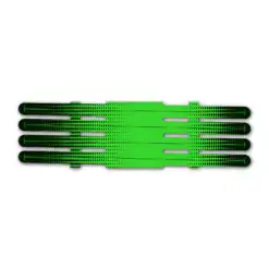 4 Fletch Vortex - Gradient Black on Fluor Green