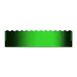 Wave Edge - Gradient Black on Fluor Green
