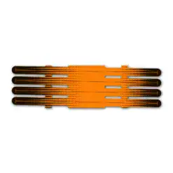 4 Fletch Vortex - Gradient Black on Fluor Orange