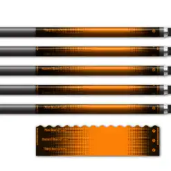 Alternative view of Wave Edge - Gradient Black on Fluor Orange