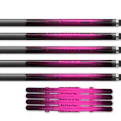 Alternative view of 4 Fletch Vortex - Gradient Black on Fluor Pink