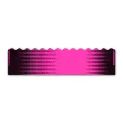 Wave Edge - Gradient Black on Fluor Pink
