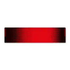 Regular - Gradient Black on Fluor Red