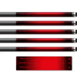 Alternative view of Regular - Gradient Black on Fluor Red