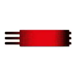 Ultralight - Gradient Black on Fluor Red
