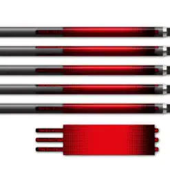 Alternative view of Ultralight - Gradient Black on Fluor Red
