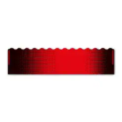 Wave Edge - Gradient Black on Fluor Red